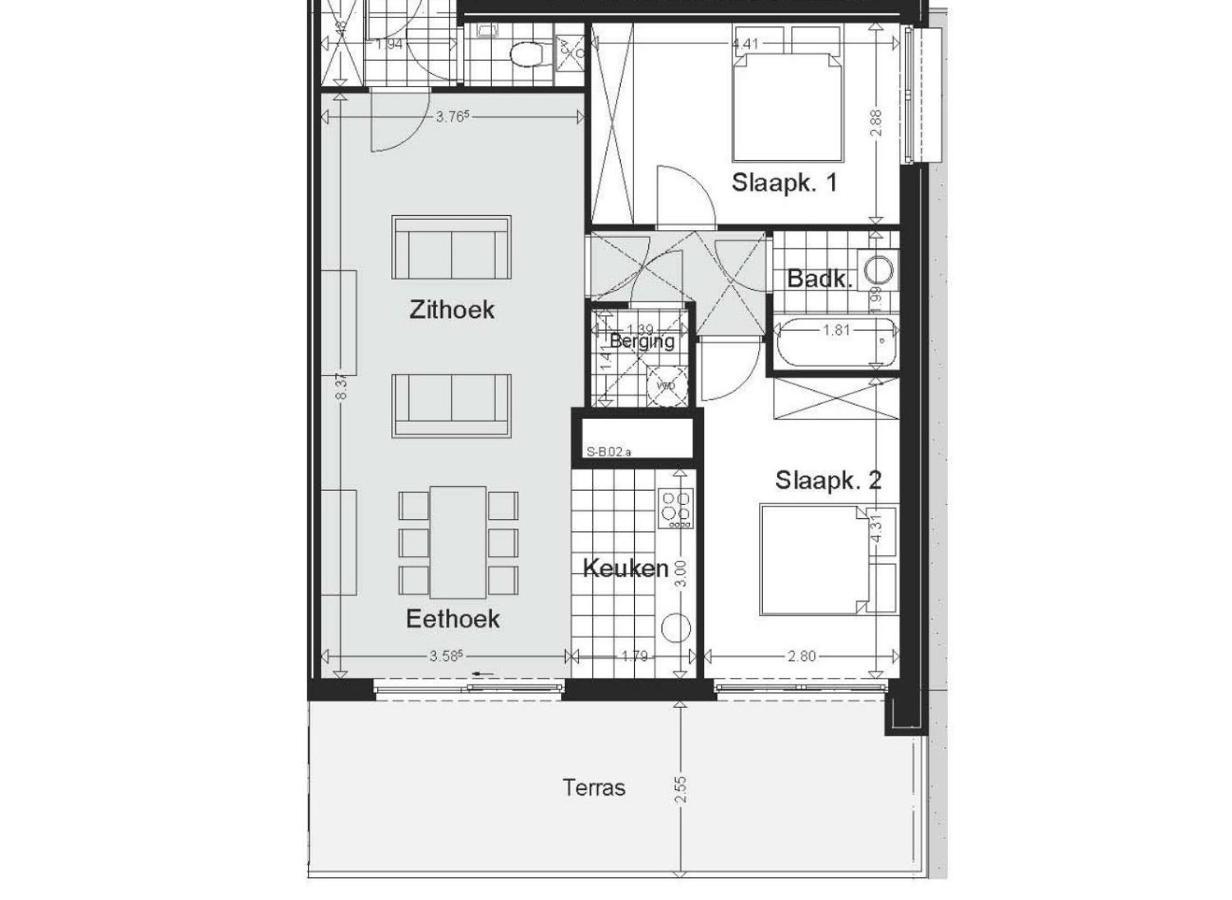 Shs Homes-Luxe Highrise, 2 Bedrooms, Kitchen, Free Parking, Stunning View, Large Tarrasse, Workspace Hasselt Buitenkant foto